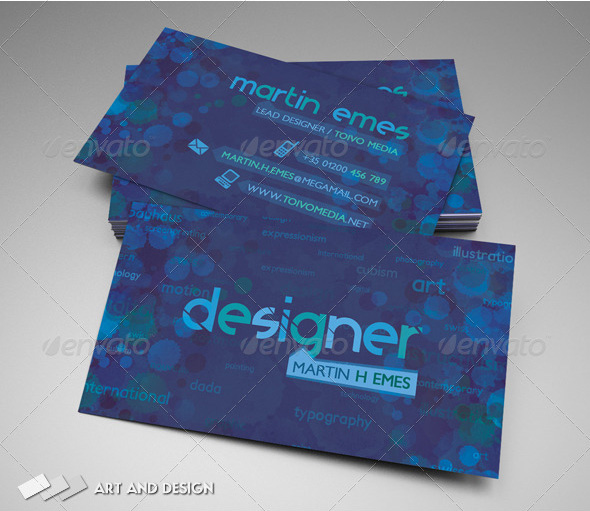 Art and Design Business Card