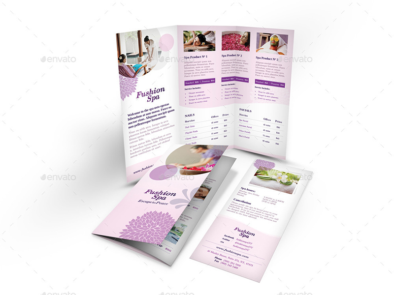 Beauty Spa Trifold Brochure
