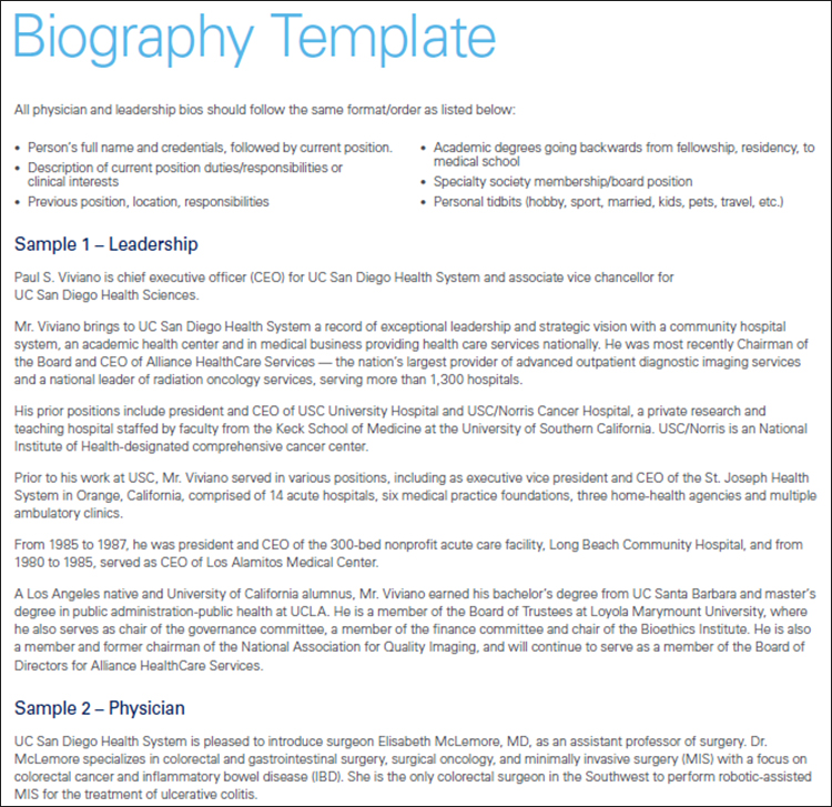 46 Sample Biography Templates Free Word Doc Examples