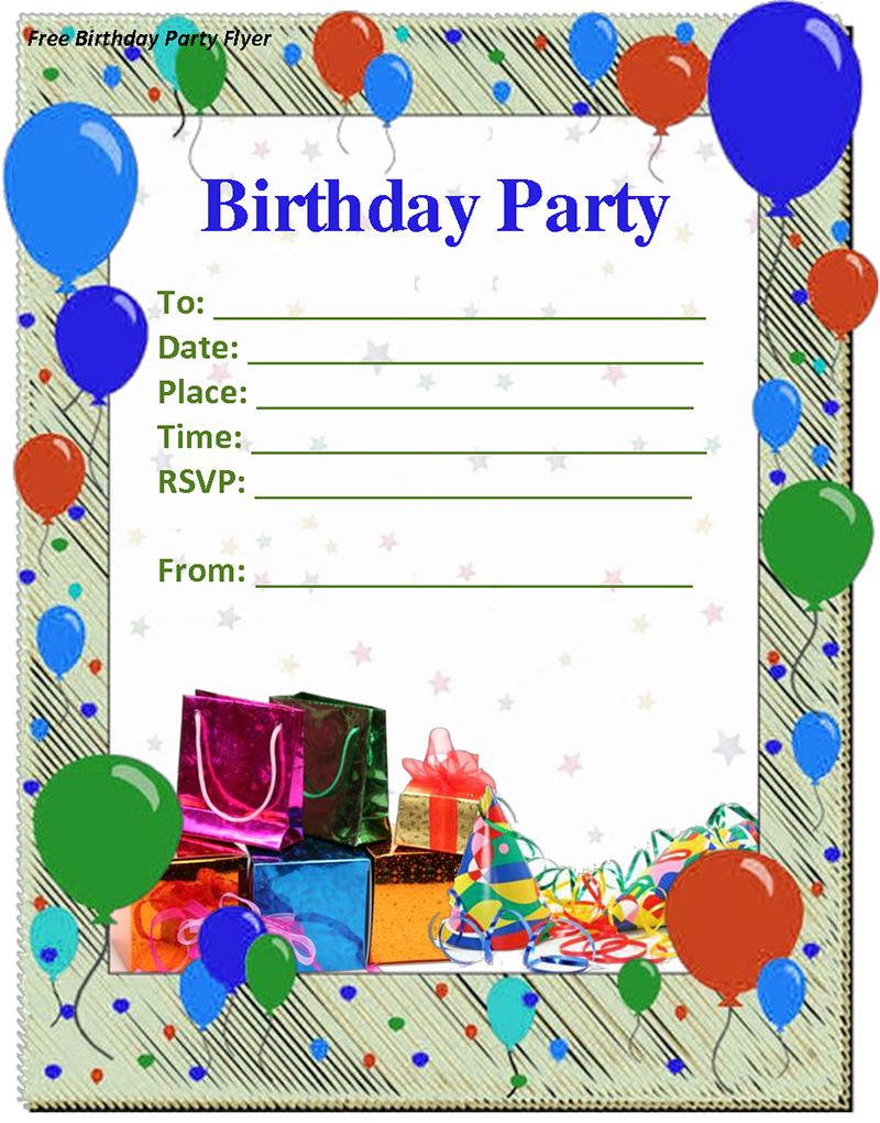 Celebrate With Us Free Printable Birthday Invitation T Happy Free 