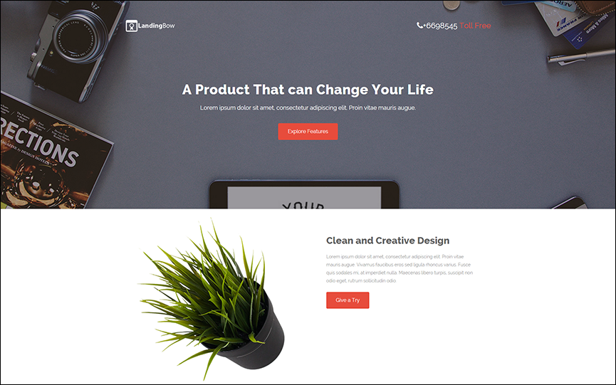 Bootstrap Landing Page Template With Dynamic Scripts