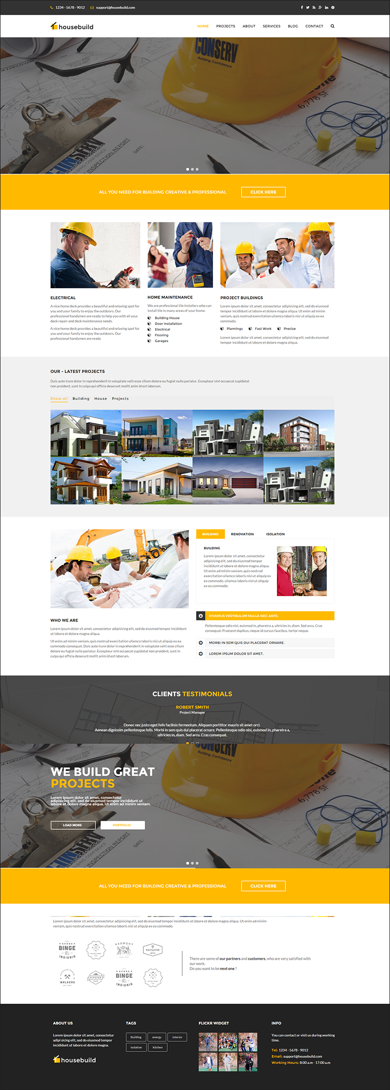 Construction Drupal Theme With Unlimited Colors