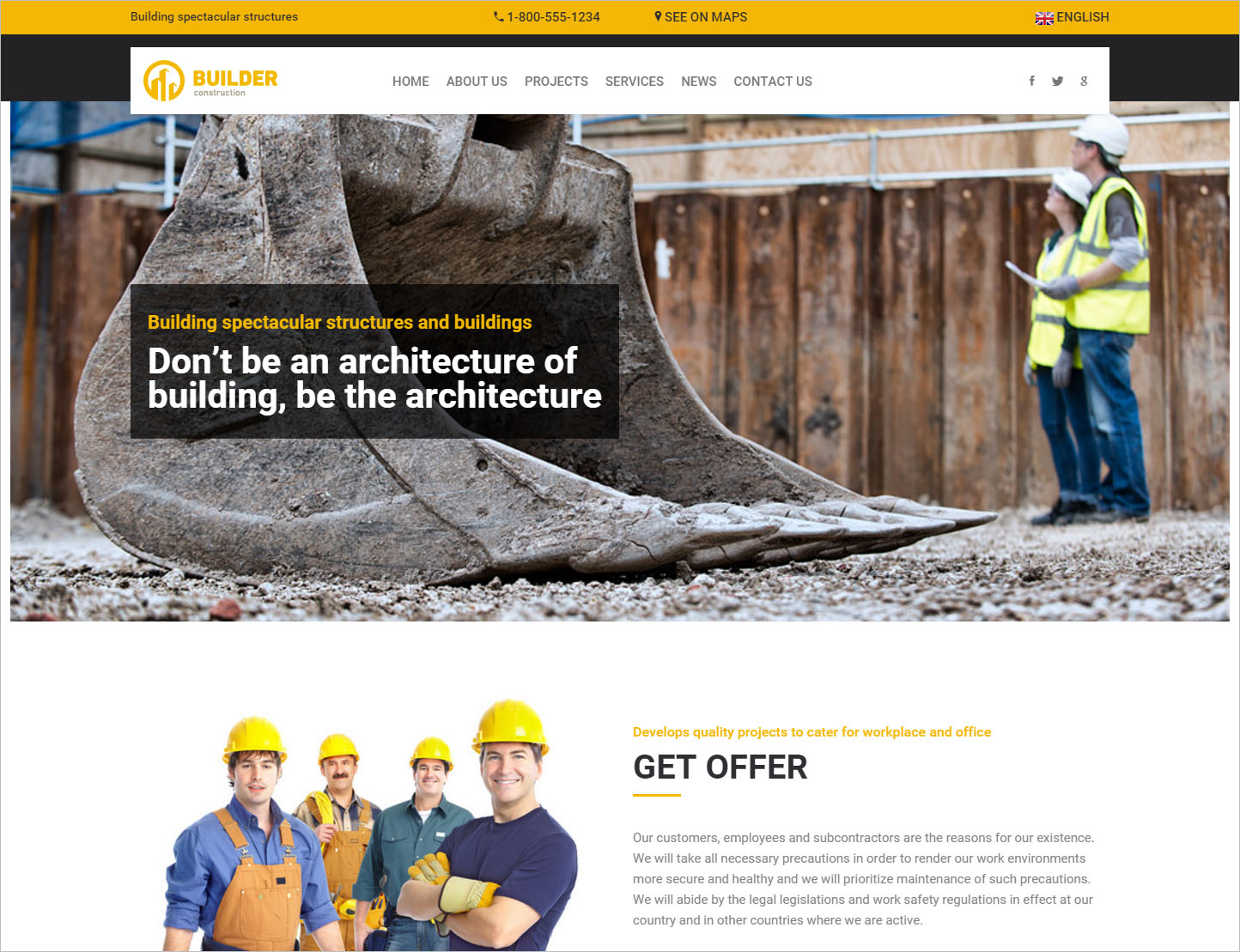 Construction HTML Theme