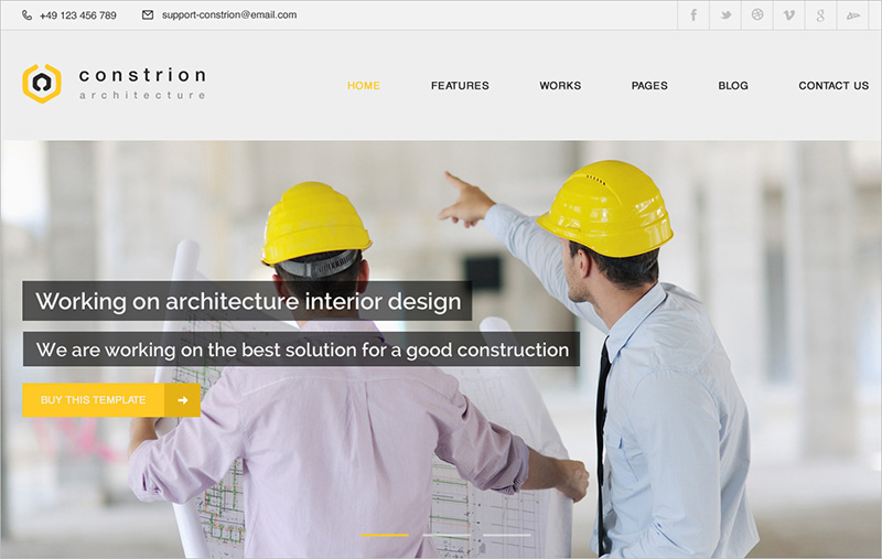 Construction and Builder HTML Template
