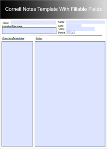 8+ Printable Cornell Notes Templates Free Word, PDF Format