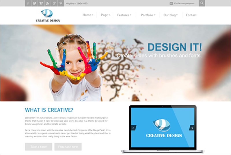 Creative Parallax Joomla Template