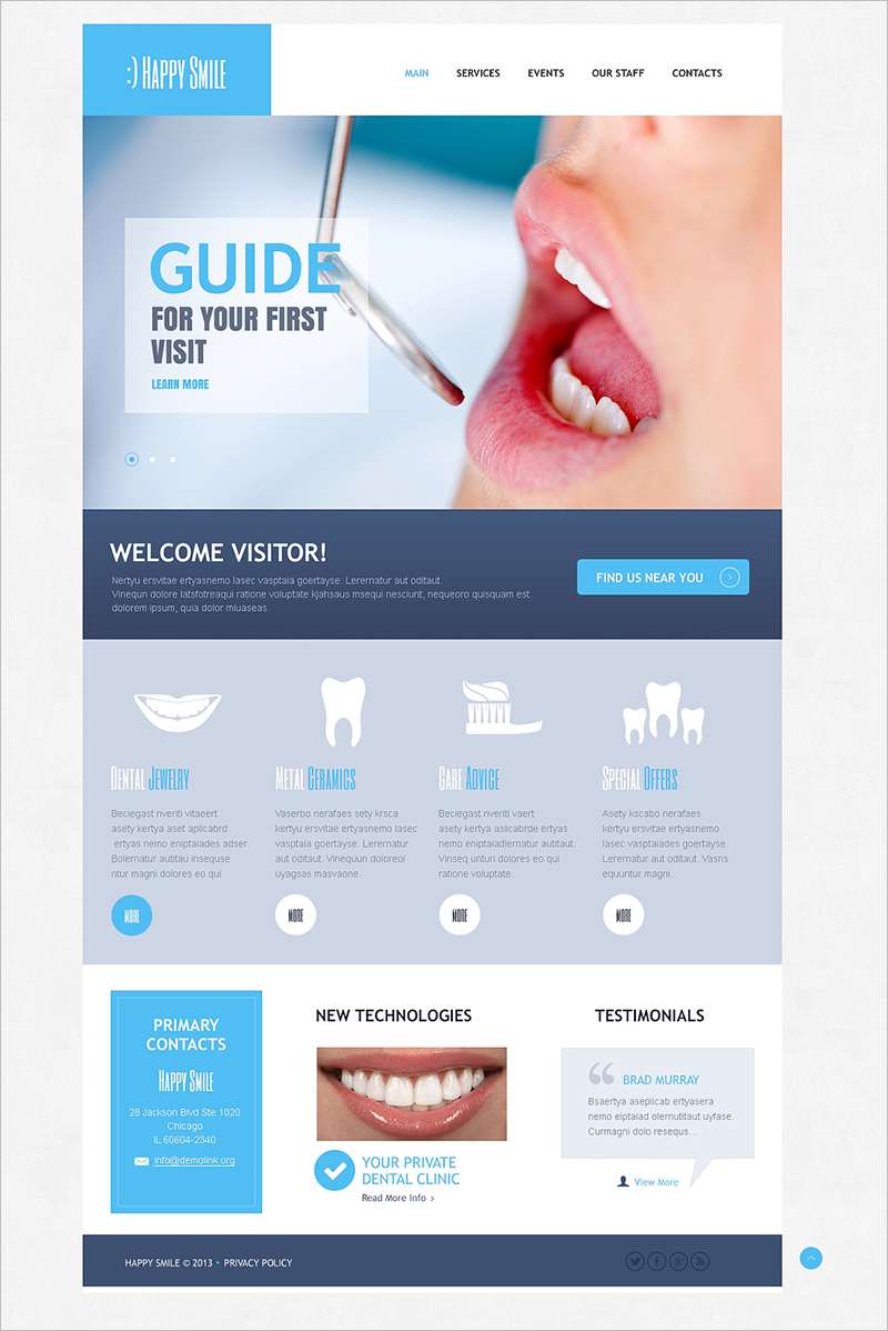 Dental Care Drupal Template