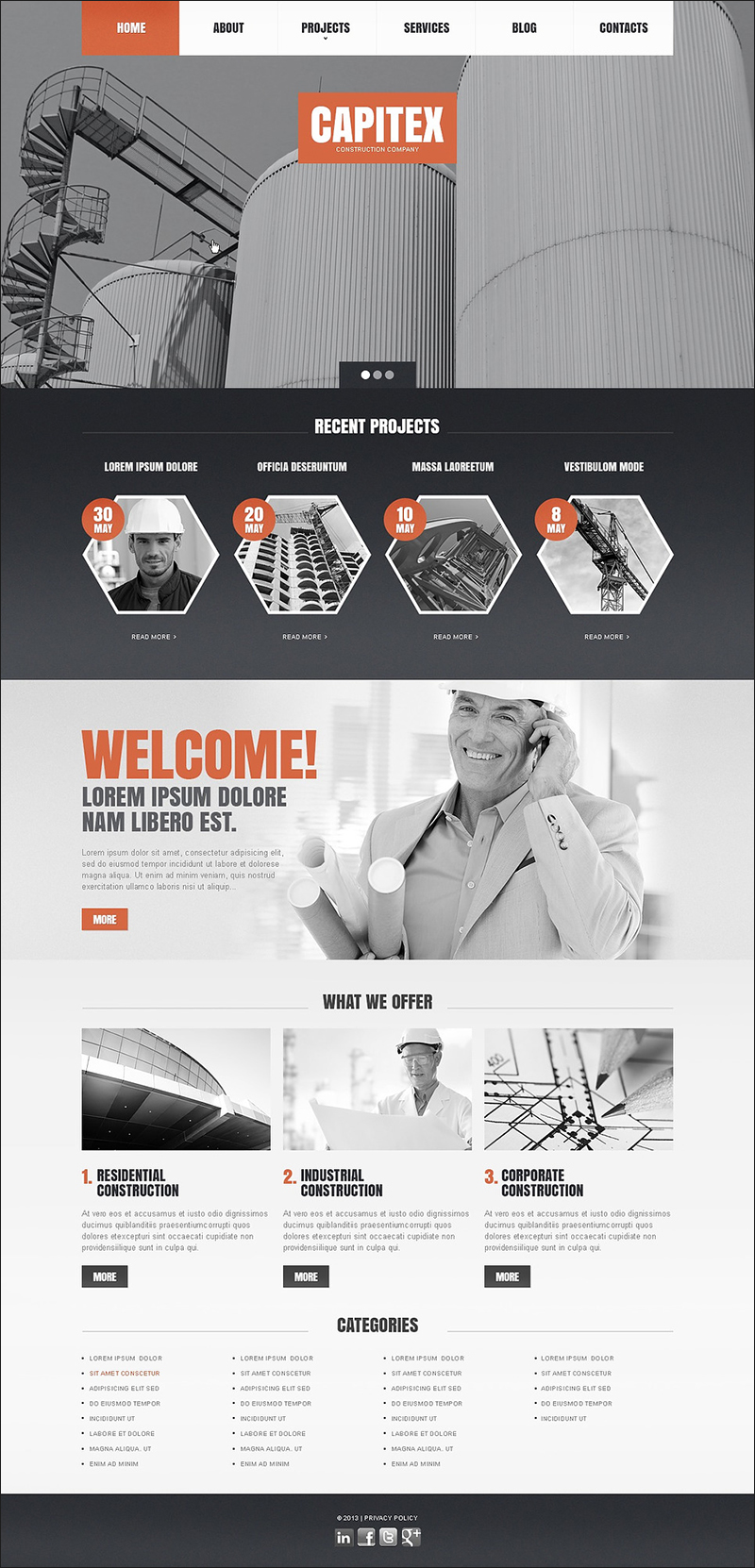 Drupal Theme For Construction Company 