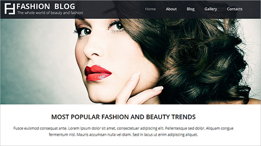 Fashion & Lifestyle Joomla Template