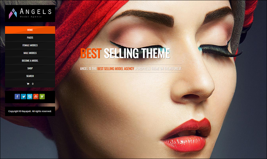 Fashion Model Agency WordPress Them