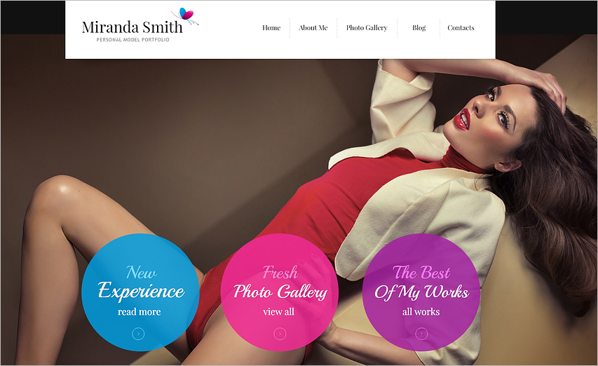 Fashion Model Portfolio Joomla Template
