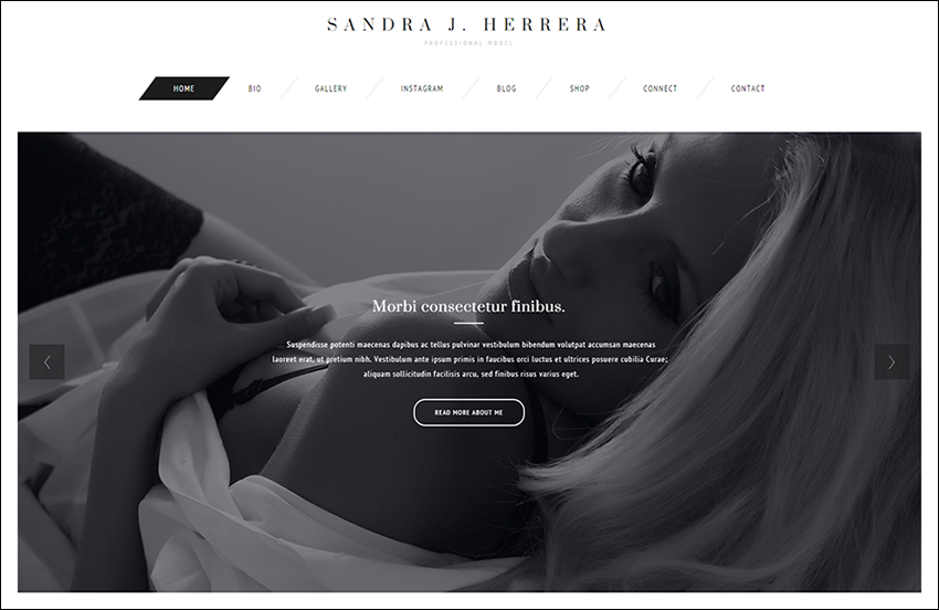 Fashion Model WordPress Theme With Visual Composer