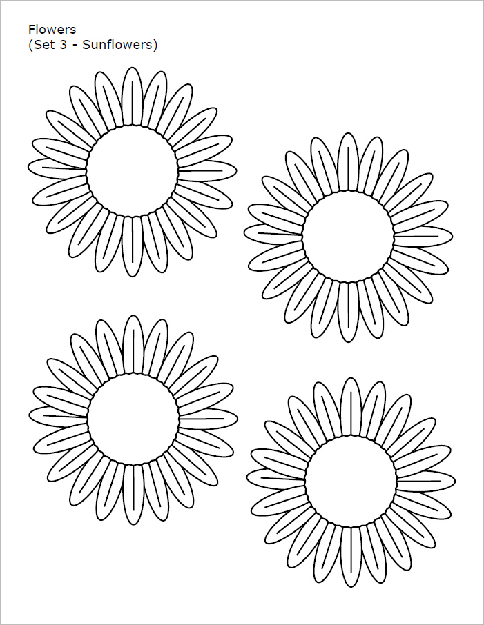 Free Printable Flower Template