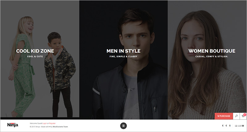 Full Screen Ecommerce HTML5 Template