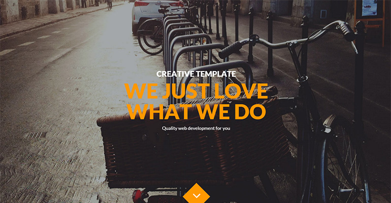 Full Screen html Template