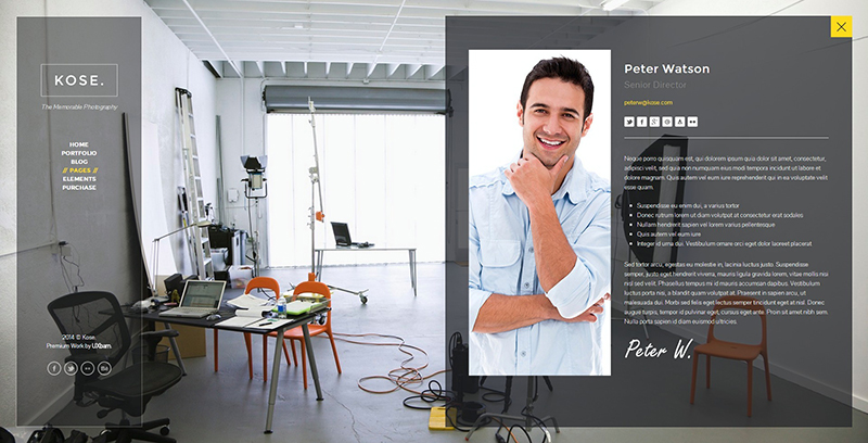 Fullscreen Portfolio HTML Template