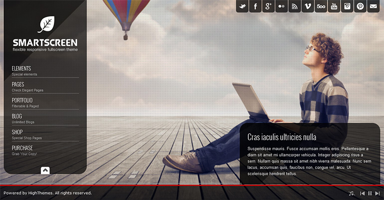 Fullscreen Responsive HTML Template