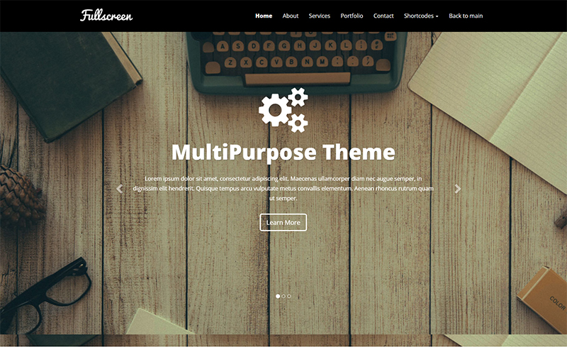 Full-Screen AJAX Portfolio HTML Template
