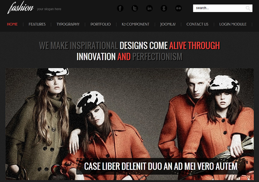 Fully Responsive Fashion Joomla Template