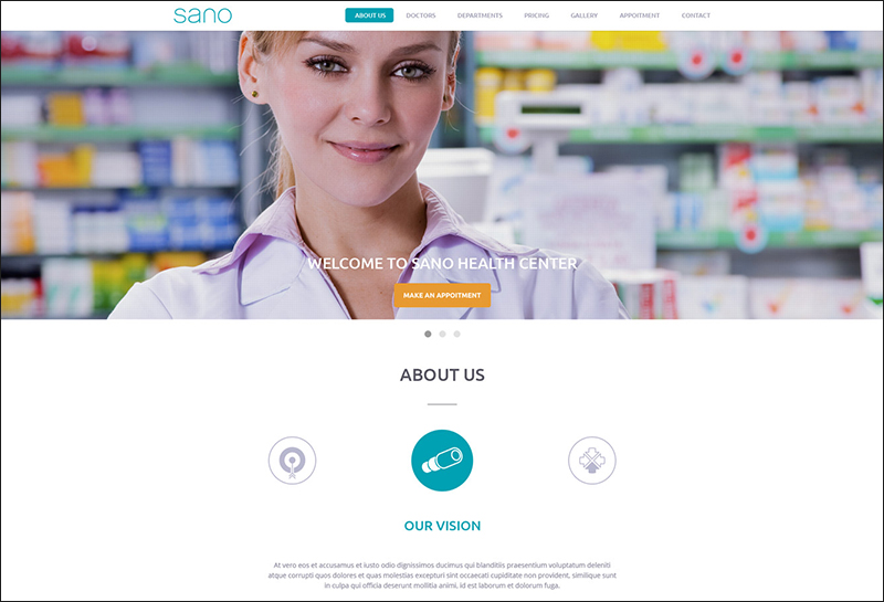 Fully Responsive HTML5 Template For Health & Medical Website