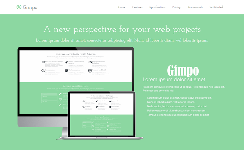 Fully Responsive Landing Page Template
