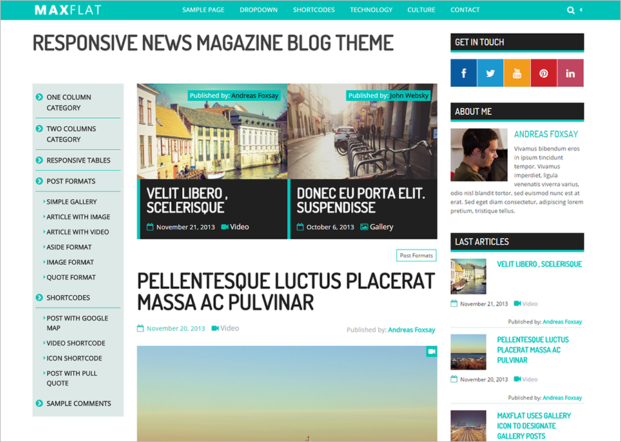 Fully Responsive & SEO Blogging Theme