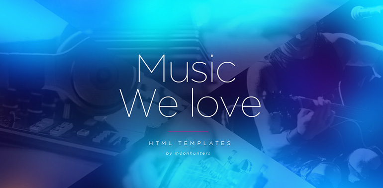 Music HTML5 Website Templates