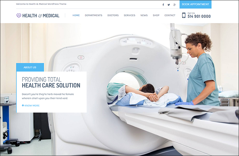 Health & Medical Responsive WordPress Template