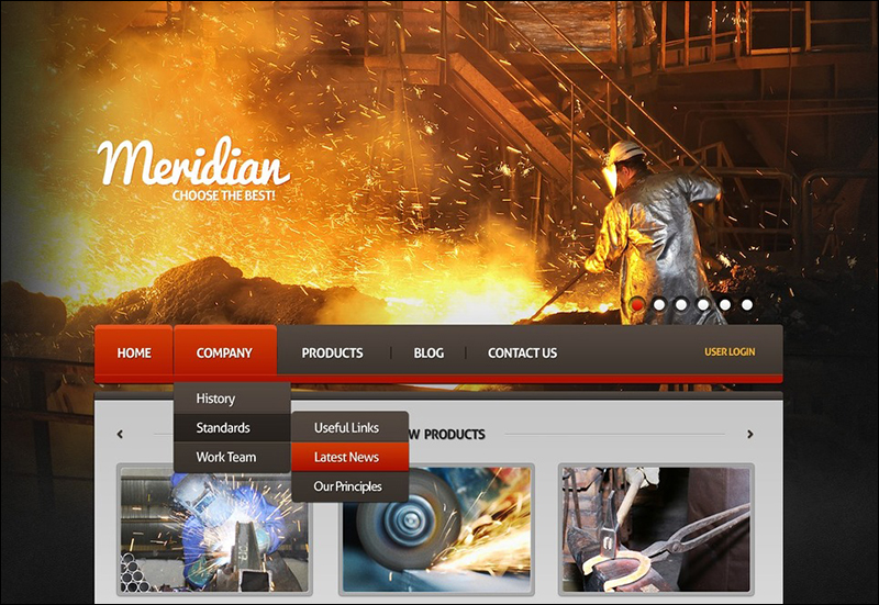 Heavy Industrial Joomla Template