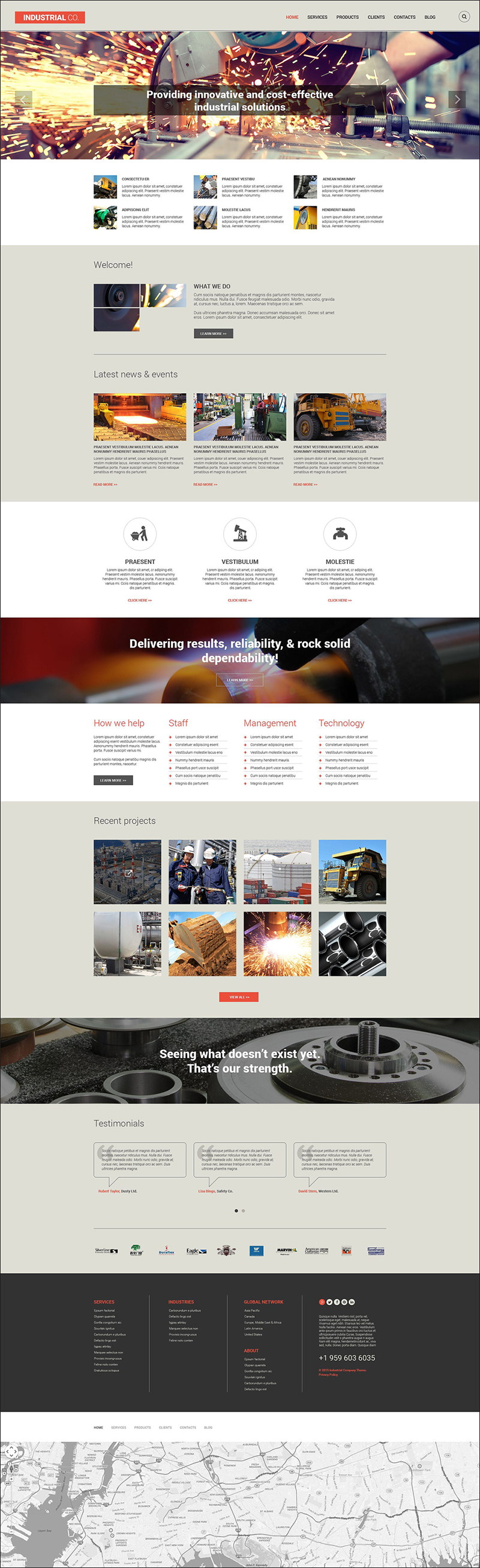 Industrial Drupal Template