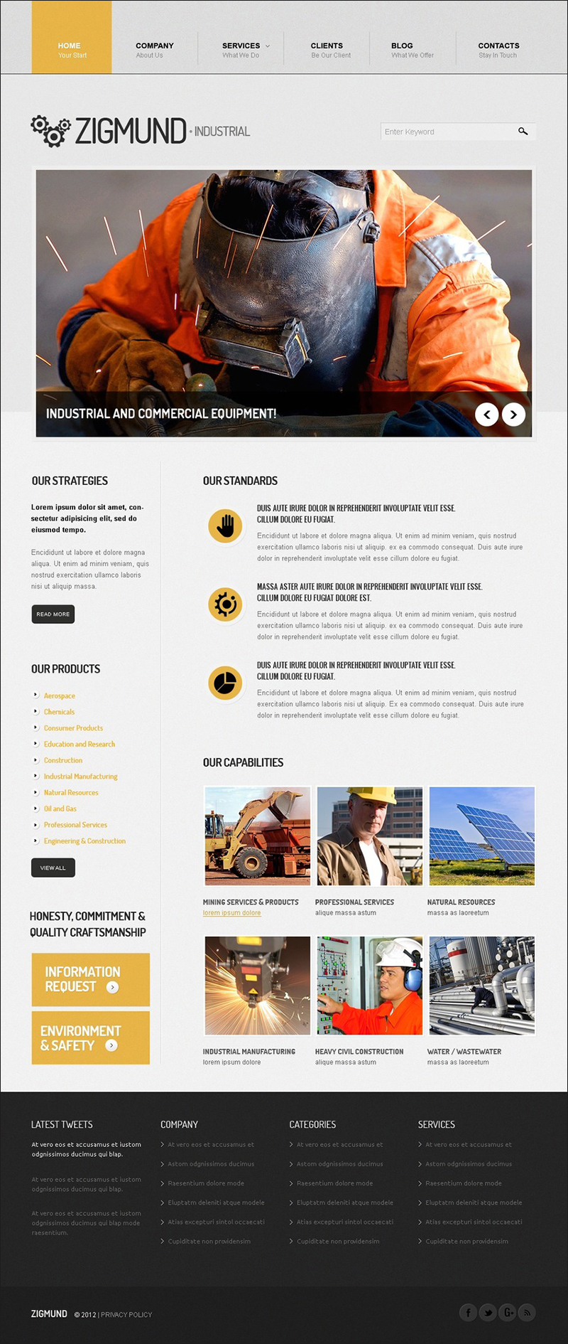 Industrial Manufacture Drupal Template