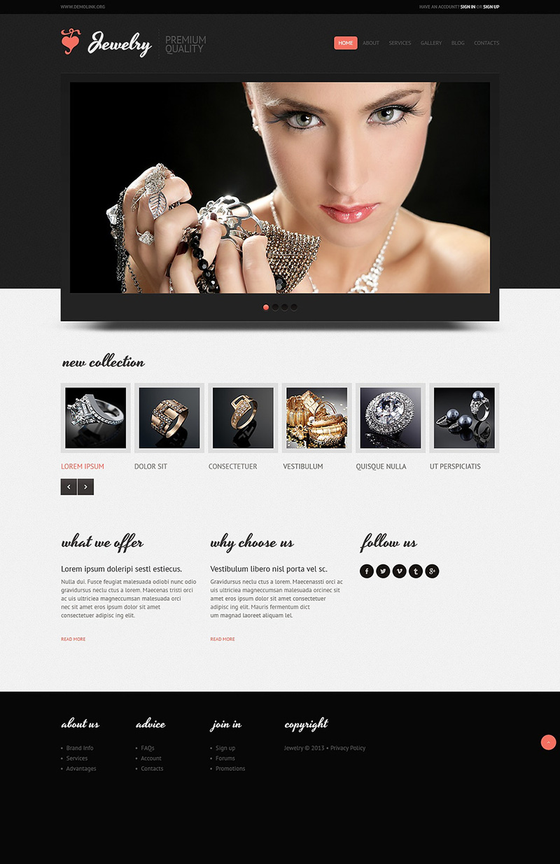 Jewelry Shop Joomla Template