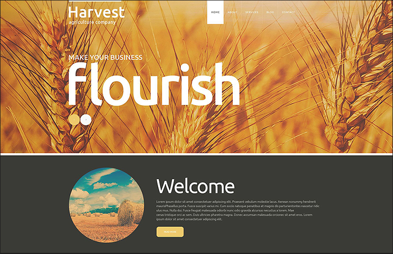 Joomla Agriculture Company Theme