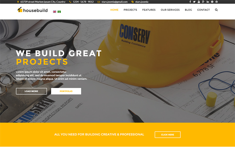 Joomla Construction Template