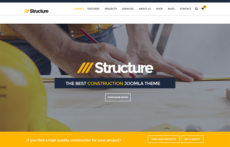 Joomla Construction VirtueMart Template