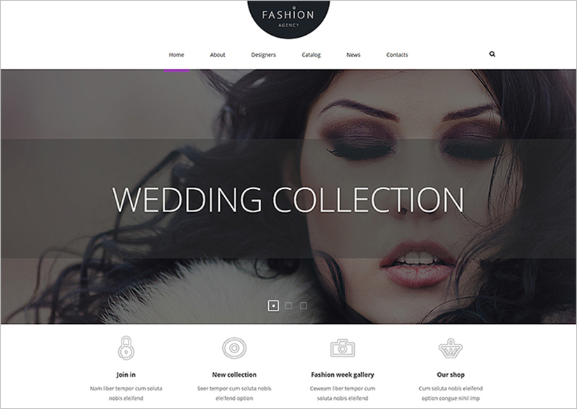 Joomla Fashion Agency Template
