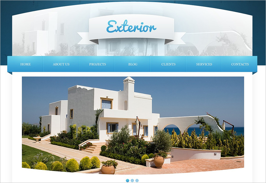 Joomla Template For Exterior Home Design 