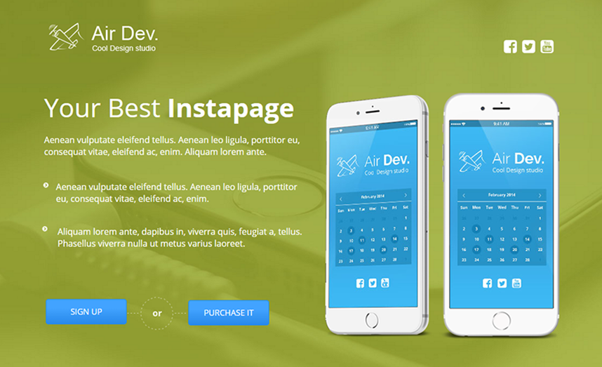 Landing Page Template With Lot Of Dynamic Features