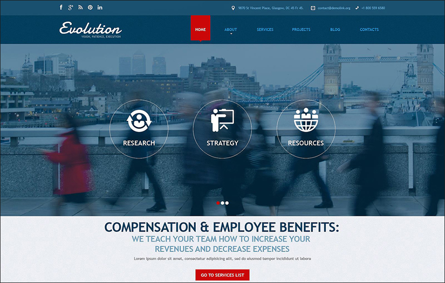 Management Services Parallax Joomla Template