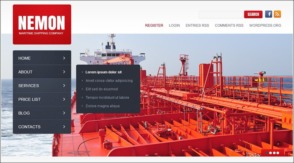 Maritime WordPress Theme