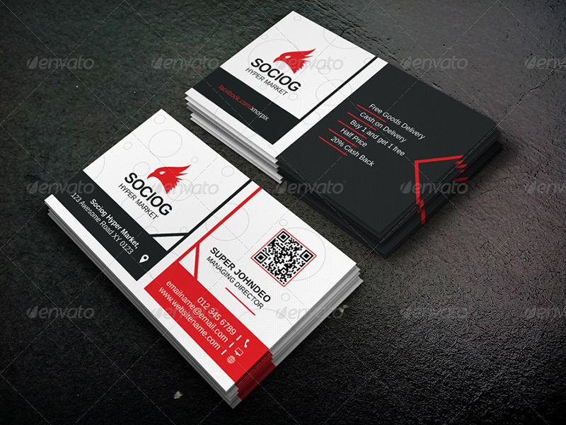 Market Business Card Template