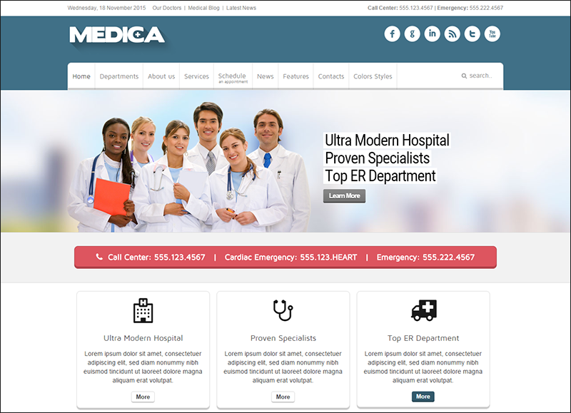 Medical & Doctor Joomla Template