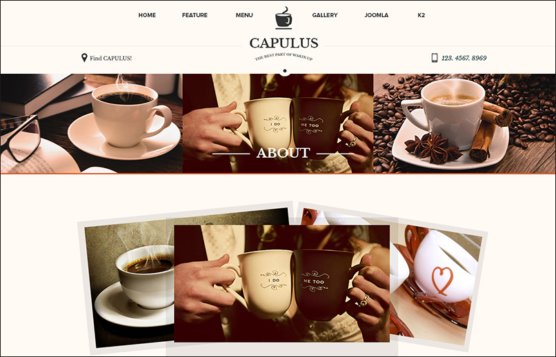 Multipurpose Coffee Parallax Joomla Template