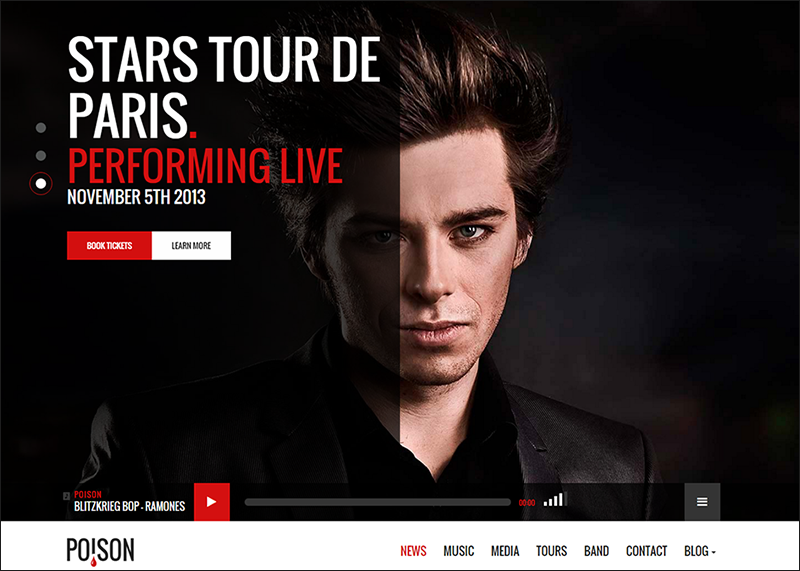 Music Bands Artist Club WordPress Theme