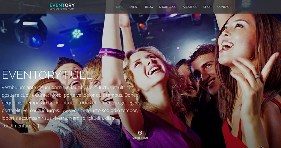 Music Events WordPress Theme