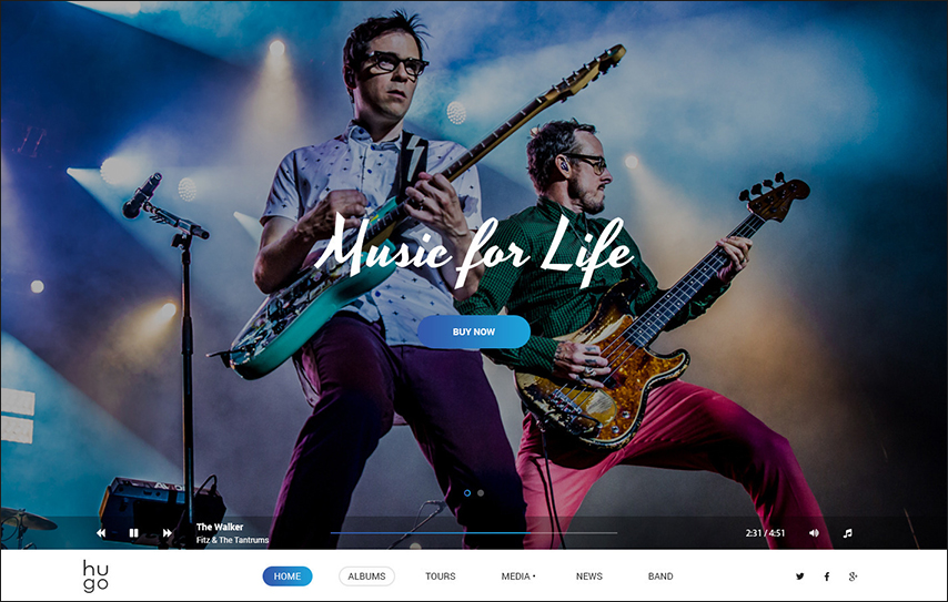 Music Singers & Bands WordPress Theme