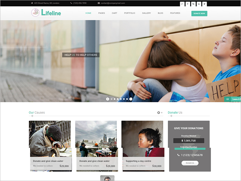 NGO and Charity Responsive HTML Template