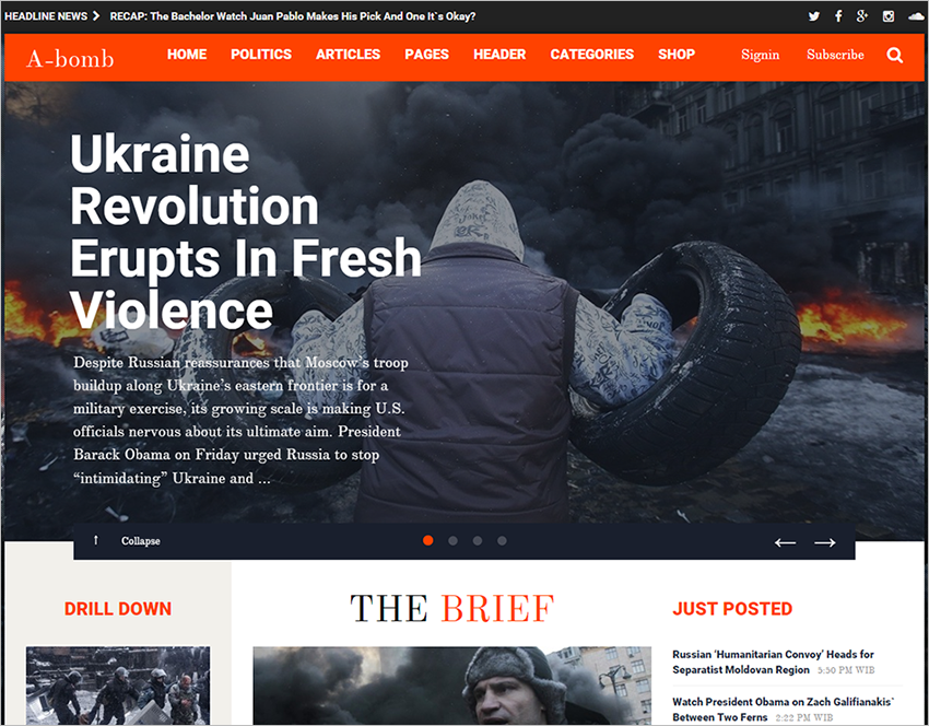 News & Blogging Theme