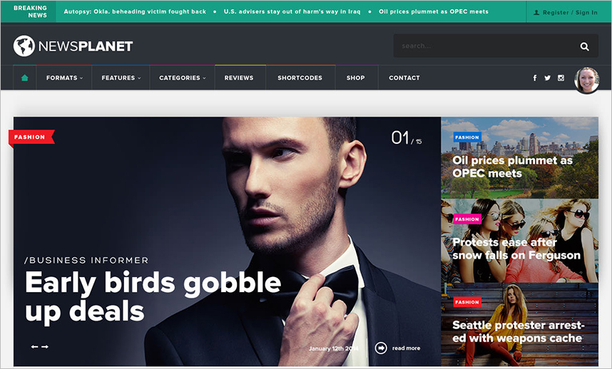 News & Blog WordPress Theme