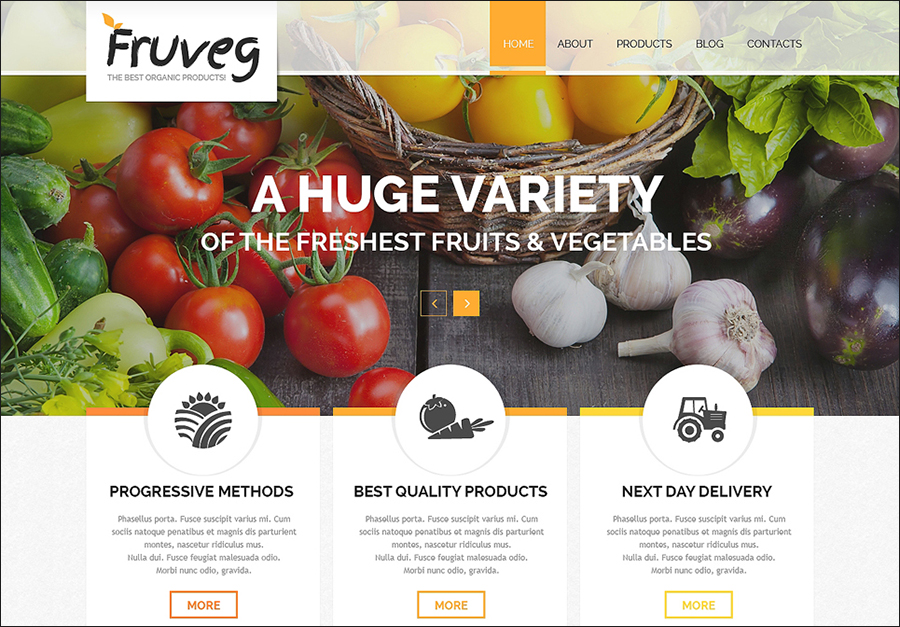 Organic Products Joomla Template